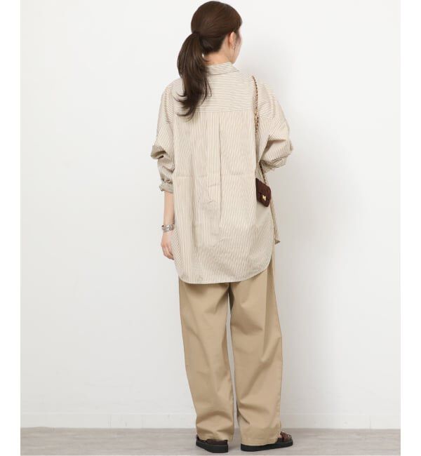 JOURNAL STANDARD relume「コンパクトコットンストライプビッグシャツ」|シャツ・ブラウス|