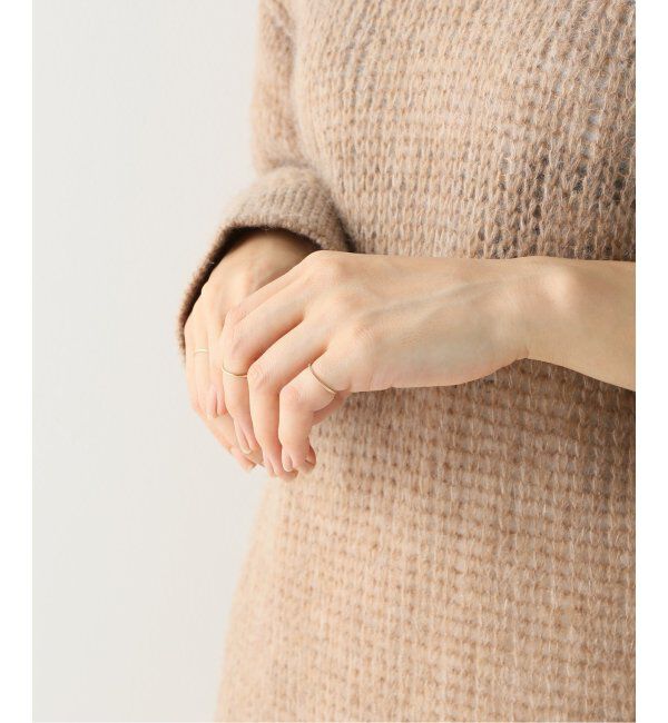 Lilas by Spick&Span「※シンプルピンキーリングミル打ち K10」|リング|