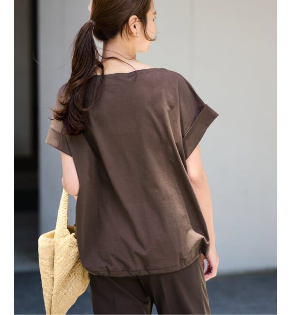 FRAMeWORK「ボートネック裾ドロストプルオーバー」|Tシャツ・カットソー|