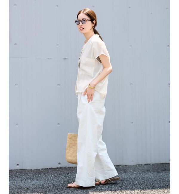 FRAMeWORK「≪一部カラーWEB限定 / 追加≫キャップスリーブドロストシャツ 2」|シャツ・ブラウス|