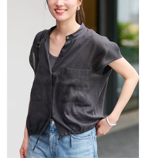 FRAMeWORK「≪一部カラーWEB限定 / 追加≫キャップスリーブドロストシャツ 2」|シャツ・ブラウス|