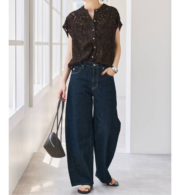 Spick and Span「《予約》シアージャガードフレンチシャツ」|シャツ・ブラウス|