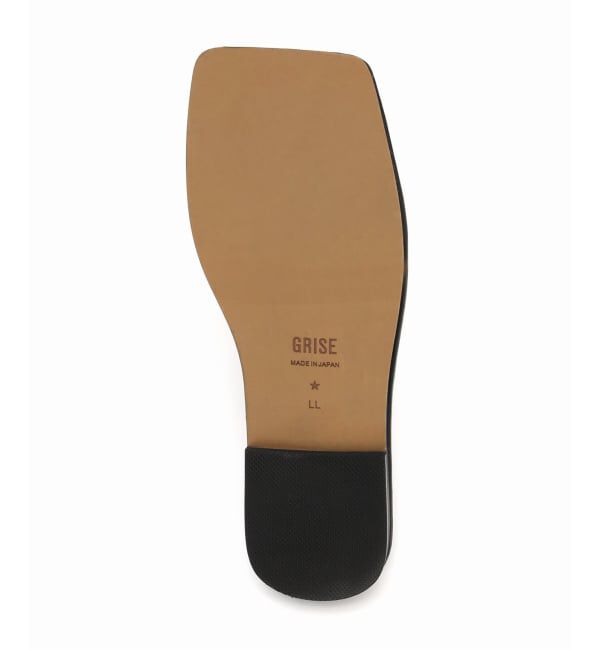 GRISE「《WEB+一部店舗限定》GRISE LEATHER SLIDE サンダル」|サンダル|
