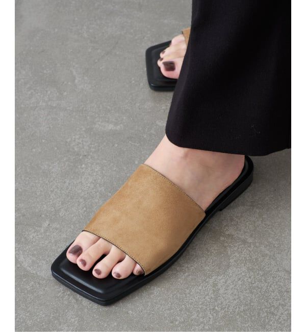 GRISE「《WEB+一部店舗限定》GRISE LEATHER SLIDE サンダル」|サンダル|