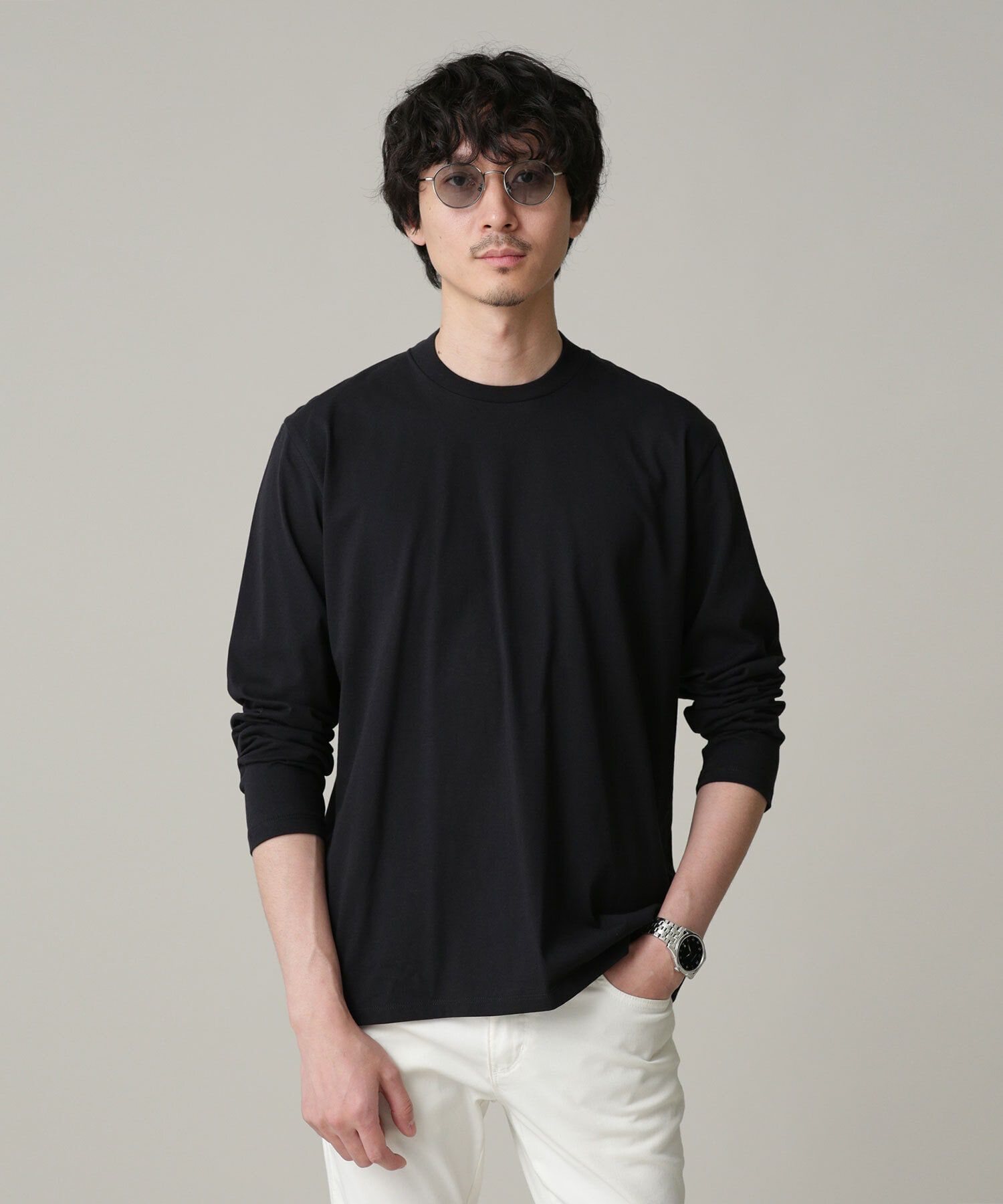 nano･universe「LB.03/ジャケT 長袖」|Tシャツ・カットソー|ブラック