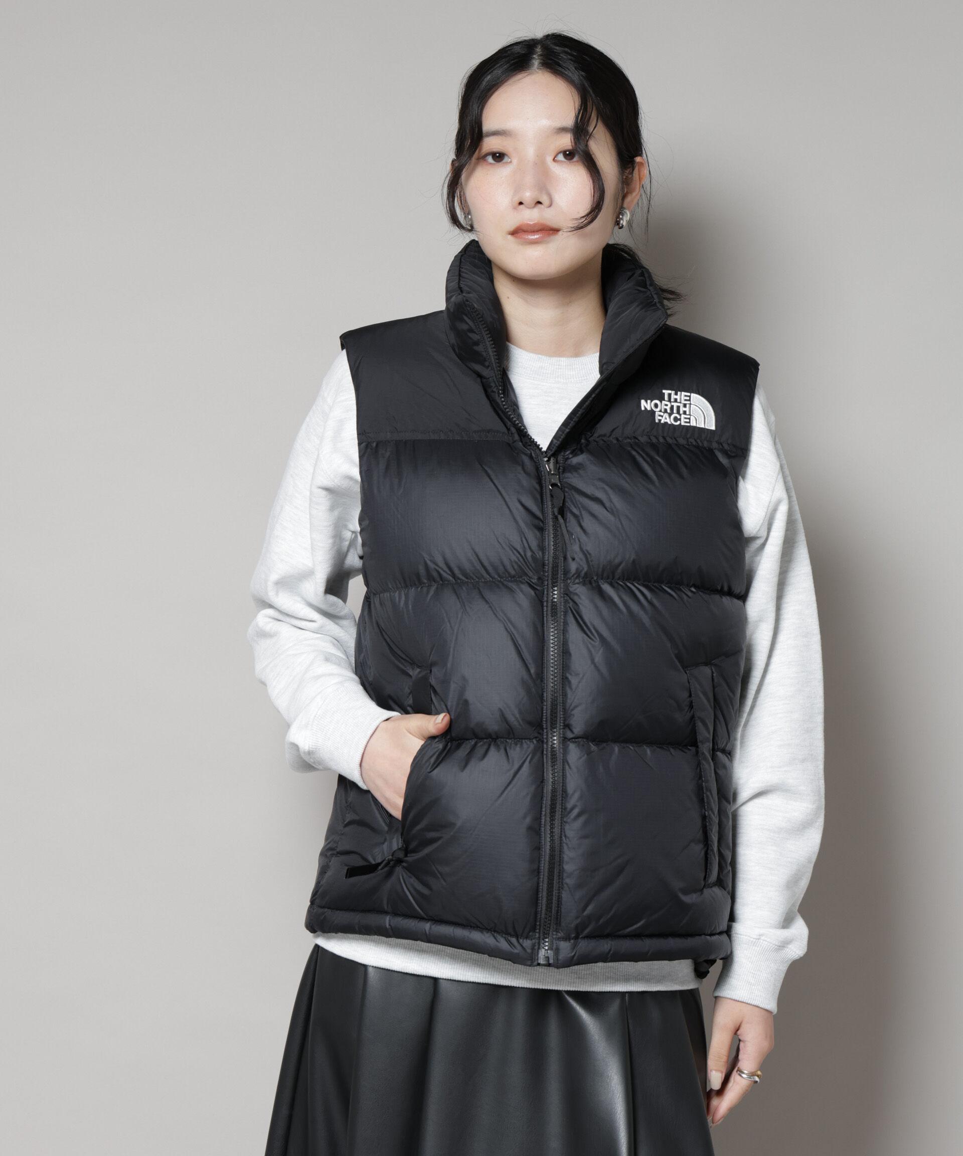 nano･universe「THE NORTH FACE/Nuptse Vest」|ダウンベスト・ベスト|ブラック