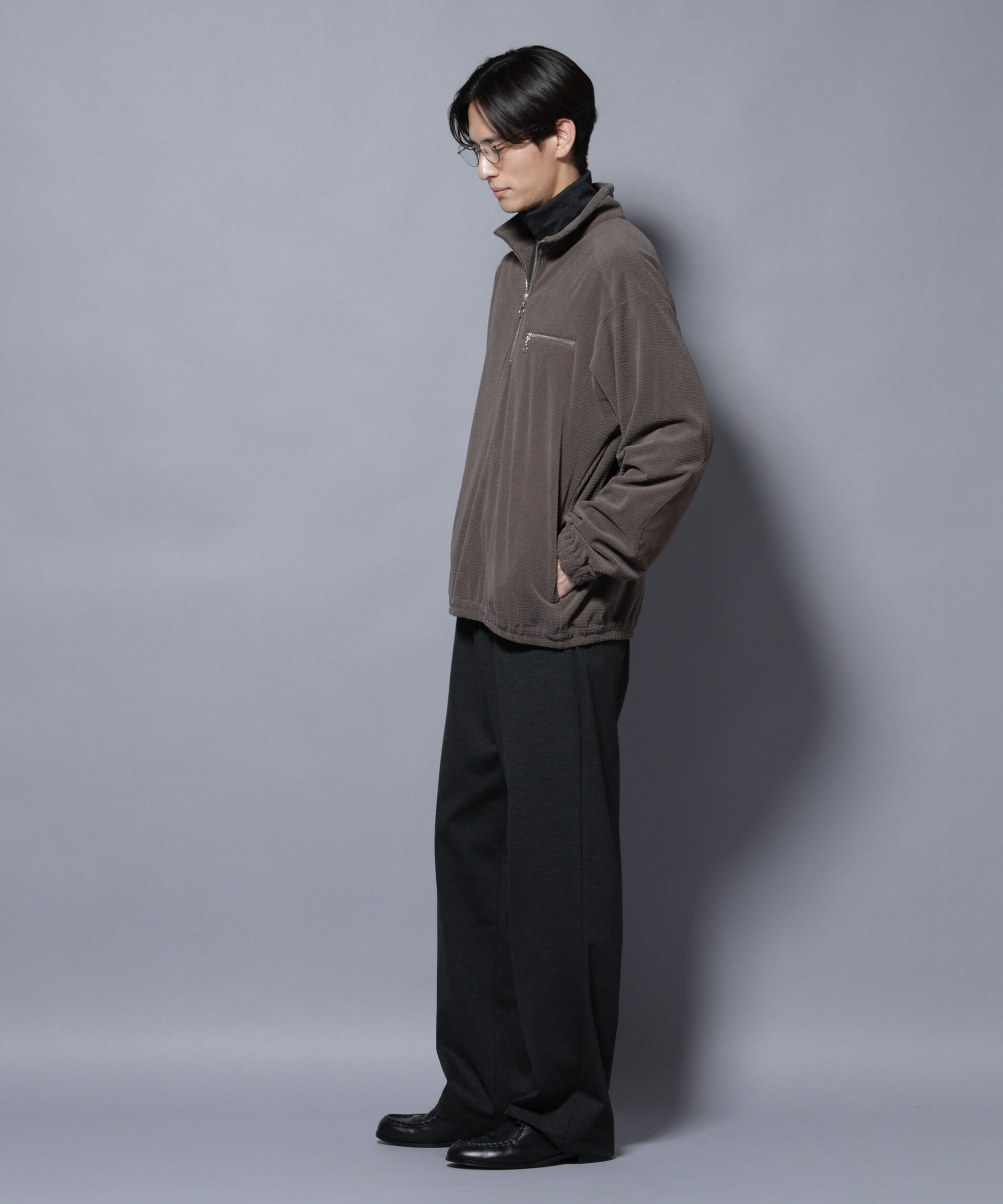 nano･universe「モールJQDコーデュロイハーフジッププルオーバー」|Tシャツ・カットソー|