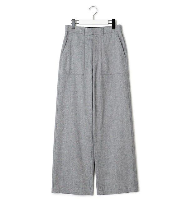 23区「【洗える】スラブツイルストレッチ ワイド パンツ」|その他|