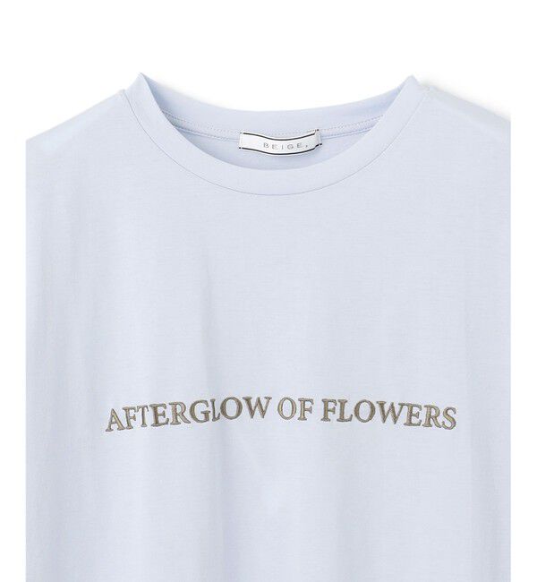 BEIGE,「【洗える】CASSIA / オリジナルロゴTシャツ」|Tシャツ・カットソー|