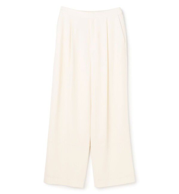BEIGE,「GYPSUM / シルキータッチ セミワイドタックパンツ」|その他|