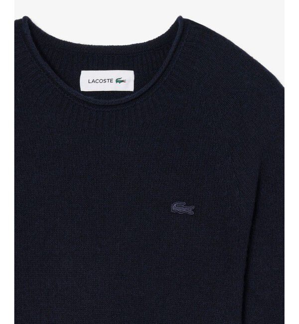 LACOSTE「3Dニッティングシームレスフレアドレスセーター」|ワンピース|