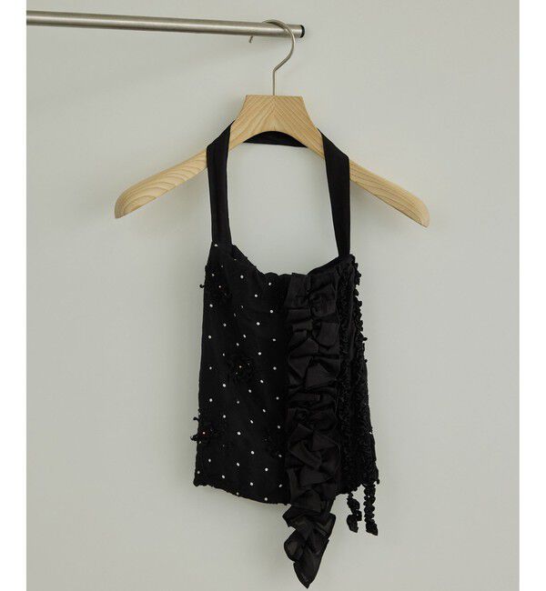 SALON adam et rope'「【crinkle crinkle crinkle】別注ドット3D刺繍フリルトートバッグ」|トートバッグ|