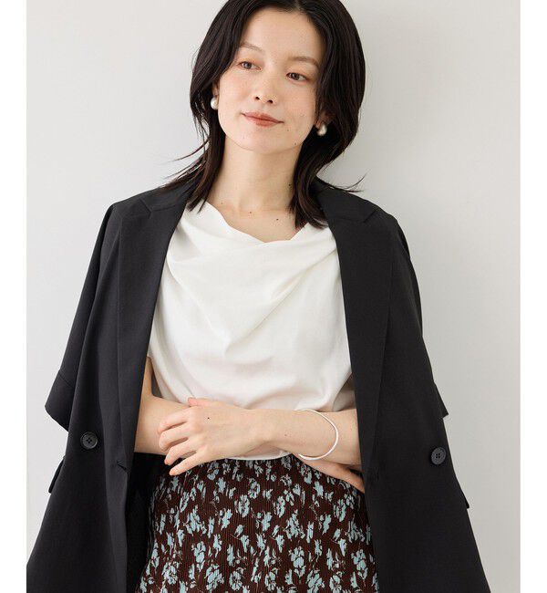 Rope&rsquo;Picnic「ハーフスリーブドレープカットトップス」|Tシャツ・カットソー|
