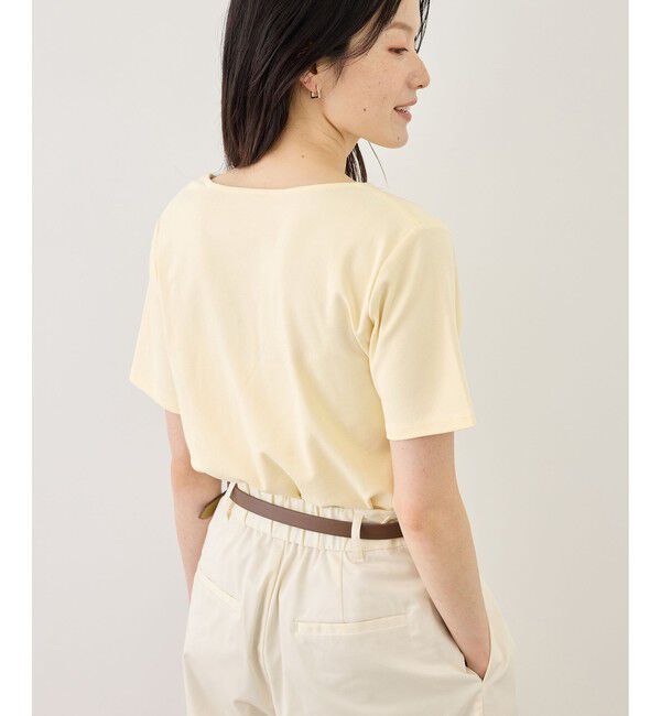 Rope&rsquo;Picnic「ハーフスリーブドレープカットトップス」|Tシャツ・カットソー|