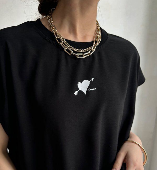  「【WEB限定】ハートバックロゴプリントTEE」|Tシャツ・カットソー|