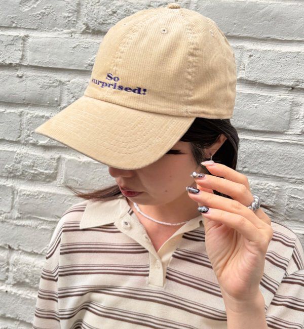  「B コーデュロイロゴキャップ」|その他|