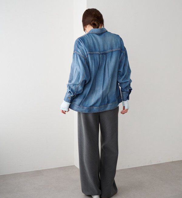  「【再入荷】シアーデニムシャツ」|シャツ・ブラウス|