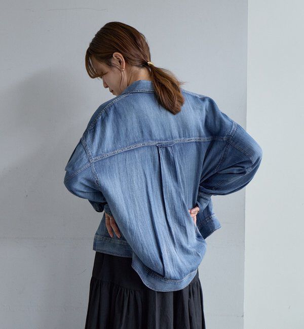  「【再入荷】シアーデニムシャツ」|シャツ・ブラウス|
