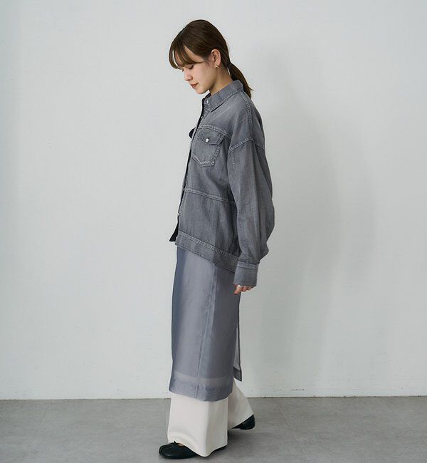  「【再入荷】シアーデニムシャツ」|シャツ・ブラウス|