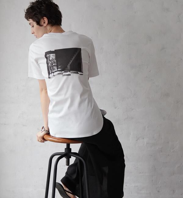 Liesse「フォト半袖Tシャツ」|Tシャツ・カットソー|ホワイトB