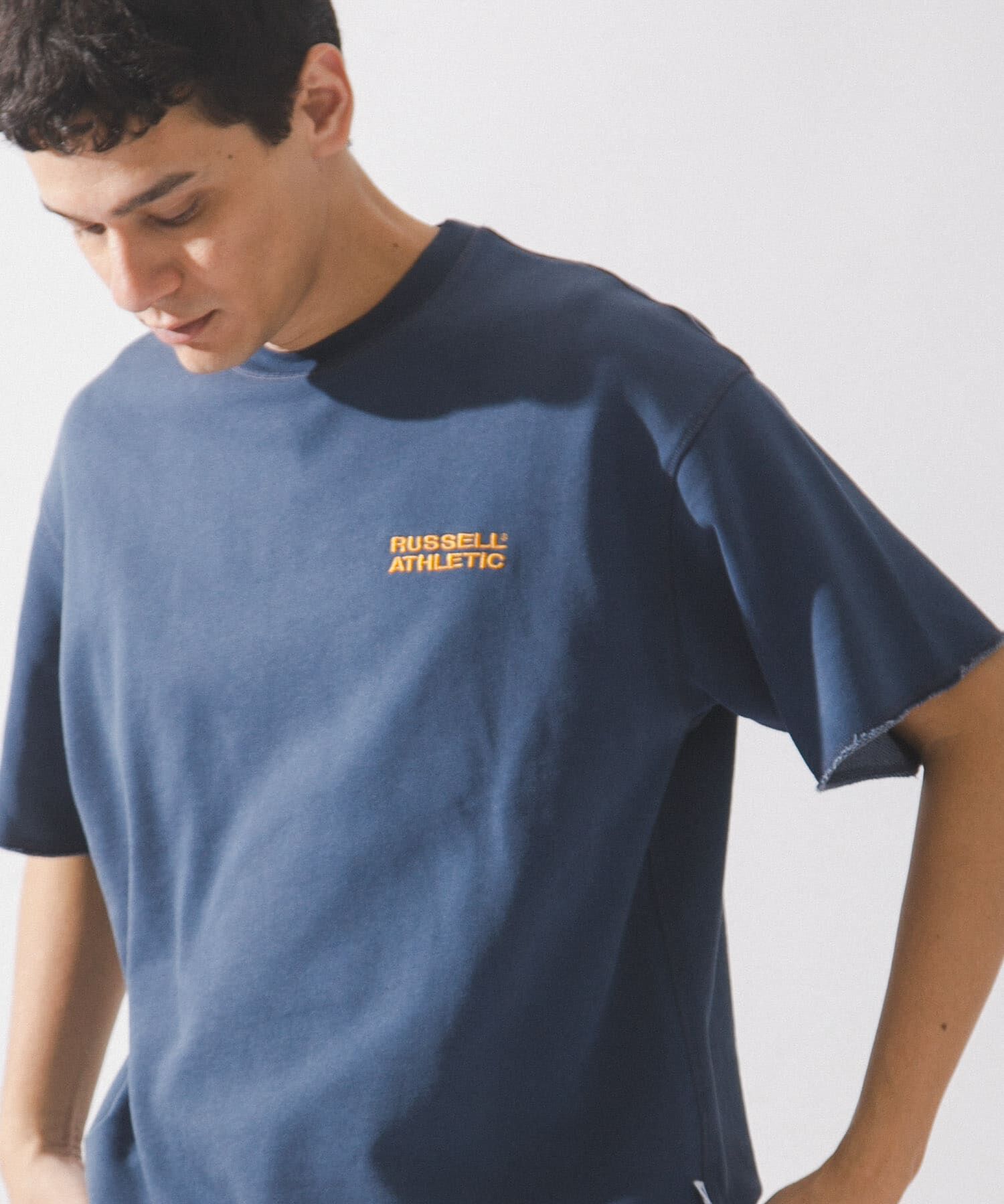 Sonny Label 「『別注』RUSSELL ATHLETIC&times;SonnyLabel　ショートスリーブスウェットTシャツ」|Tシャツ・カットソー|ネイビー