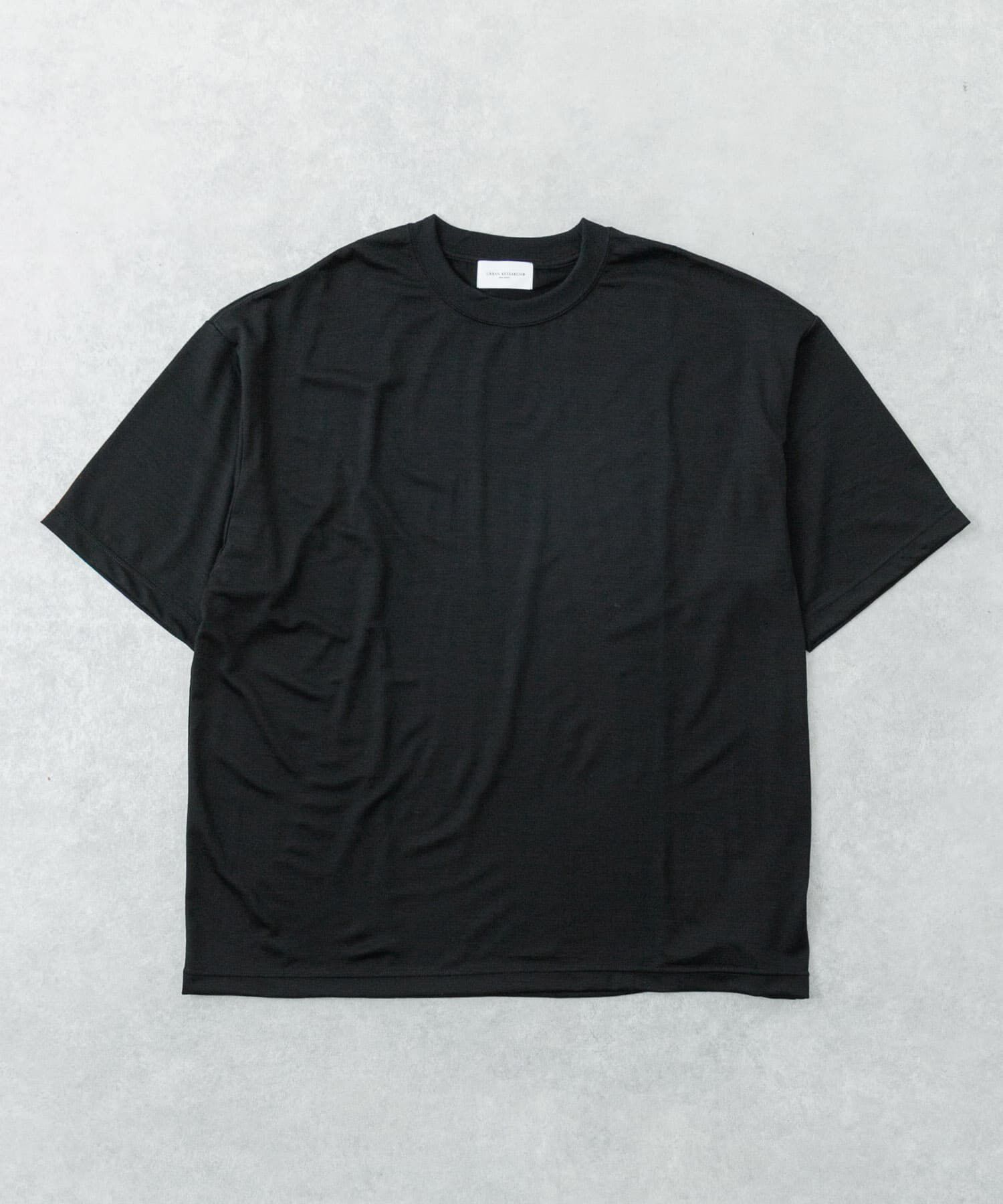 URBAN RESEARCH「『洗濯可』new basic　WASHABLE MERINO WOOL T-SHIRTS」|Tシャツ・カットソー|ブラック