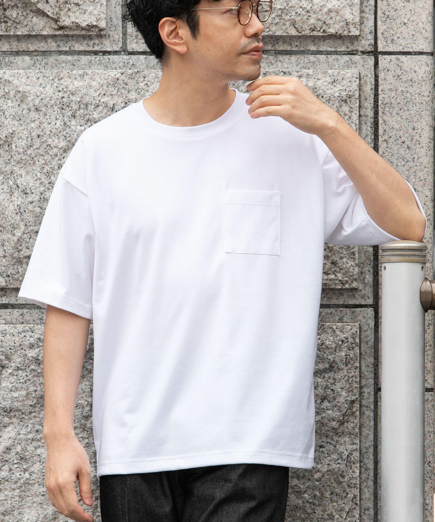 URBAN RESEARCH ROSSO「『接触冷感/吸水速乾/UVｶｯﾄ』ﾊｲｸｵﾘﾃｨﾘﾗｯｸｽﾌｨｯﾄTｼｬ  」|Tシャツ・カットソー|