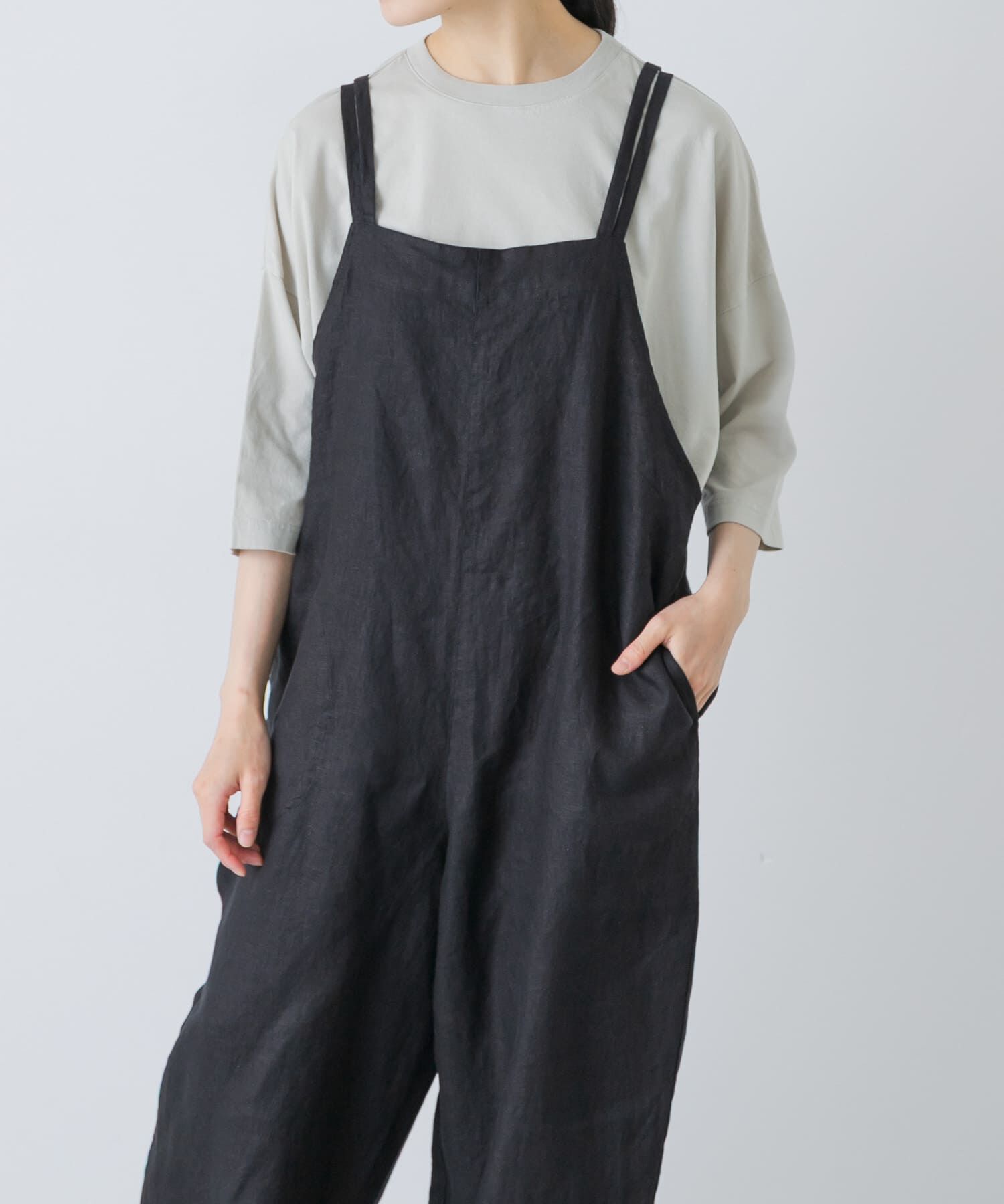 かぐれ「ワイド6分袖プルオーバー」|Tシャツ・カットソー|
