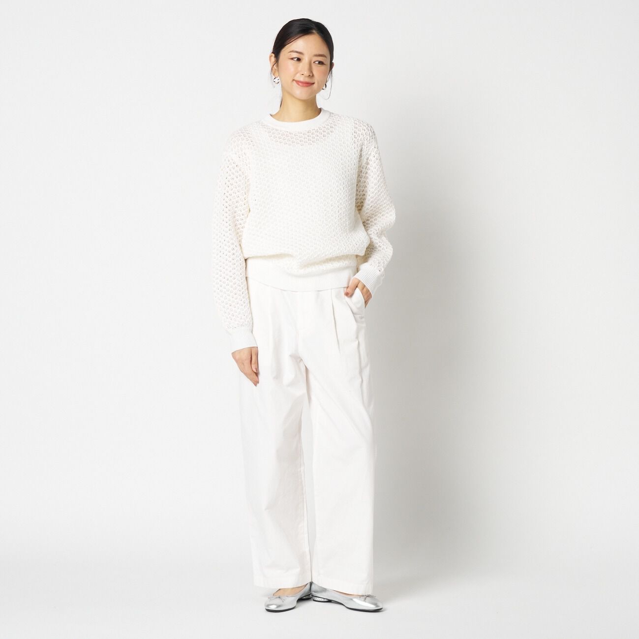 HELIOPOLE「HELIOPOLE LILY YARN MESH KNIT」|ニット・セーター|