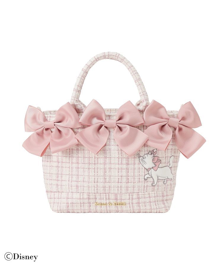 Maison de FLEUR「Disney Marie/ボリュームリボン2Wayトート」|トートバッグ|