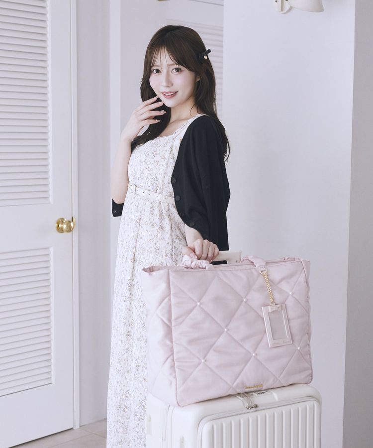 Maison de FLEUR「キルティングエアリーキャリーオンバッグ」|トートバッグ|