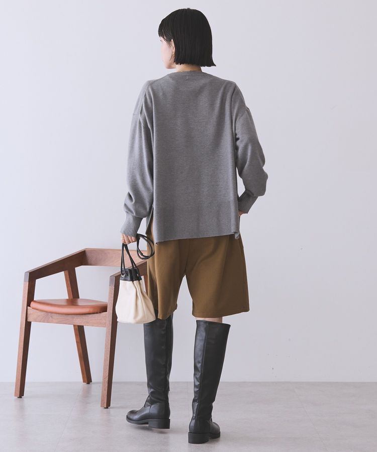 AMERICAN HOLIC「【WEB限定】バイパチサイドスリットニットプルオーバー＜静電気軽減＞」|ニット・セーター|