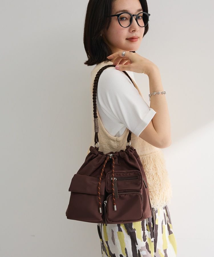 Green Parks「【10ポケBag】収納アドバイザー監修ショルダーバッグ」|ショルダー・メッセンジャー|Brown