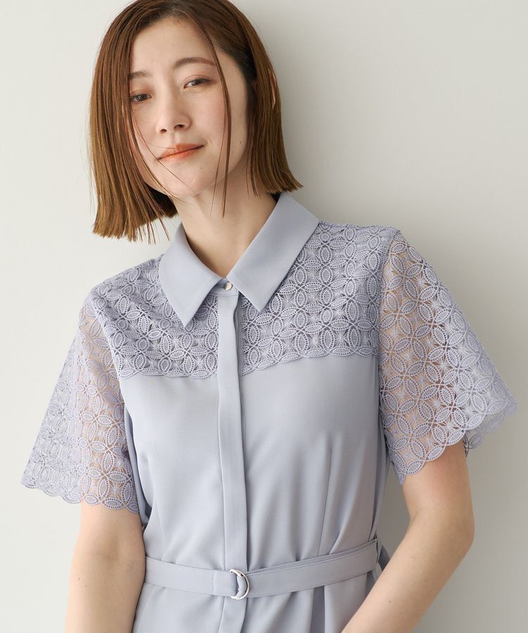 YECCA VECCA「レース切替ワンピース」|ワンピース|