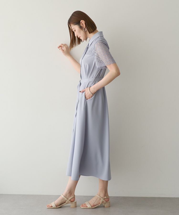 YECCA VECCA「レース切替ワンピース」|ワンピース|
