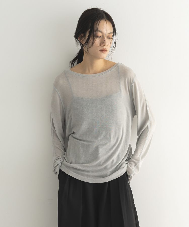 GARAGE OF GOOD CLOTHING「ウール混クルーネックプルオーバー」|Tシャツ・カットソー|Gray Mixture