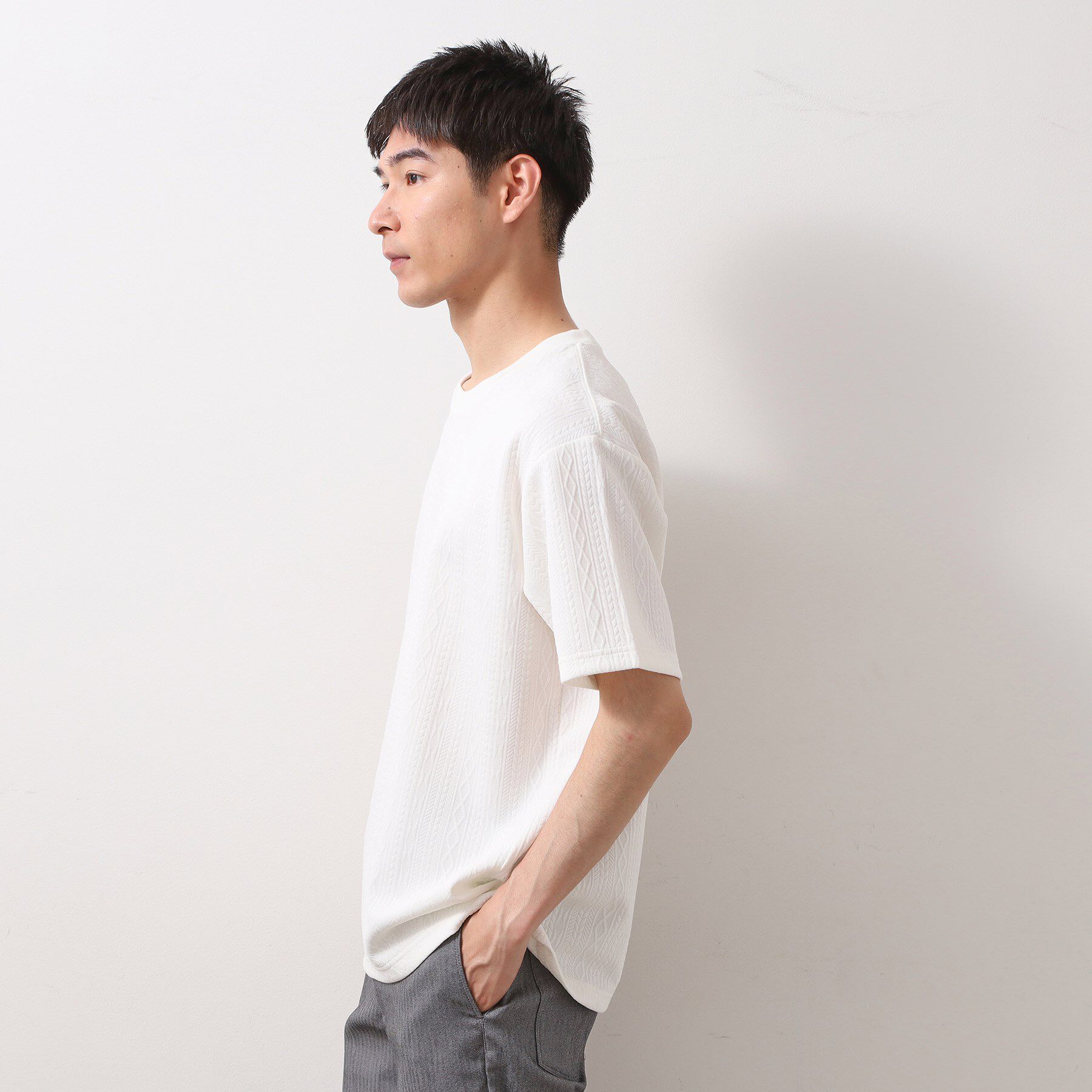 THE SHOP TK「ライトフクレジャカード 半袖Tシャツ 洗濯機OK」|Tシャツ・カットソー|