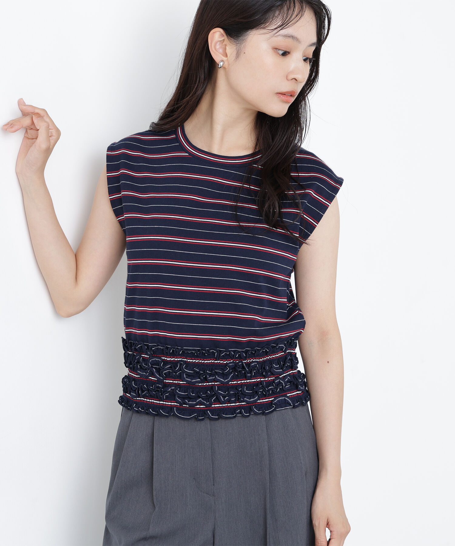  「〈N.〉ランダムボーダトップス」|Tシャツ・カットソー|