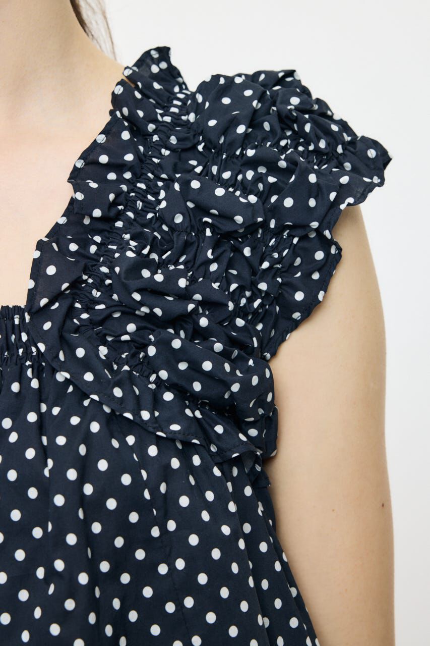 MOUSSY「SHOULDER FRILLS トップス」|シャツ・ブラウス|