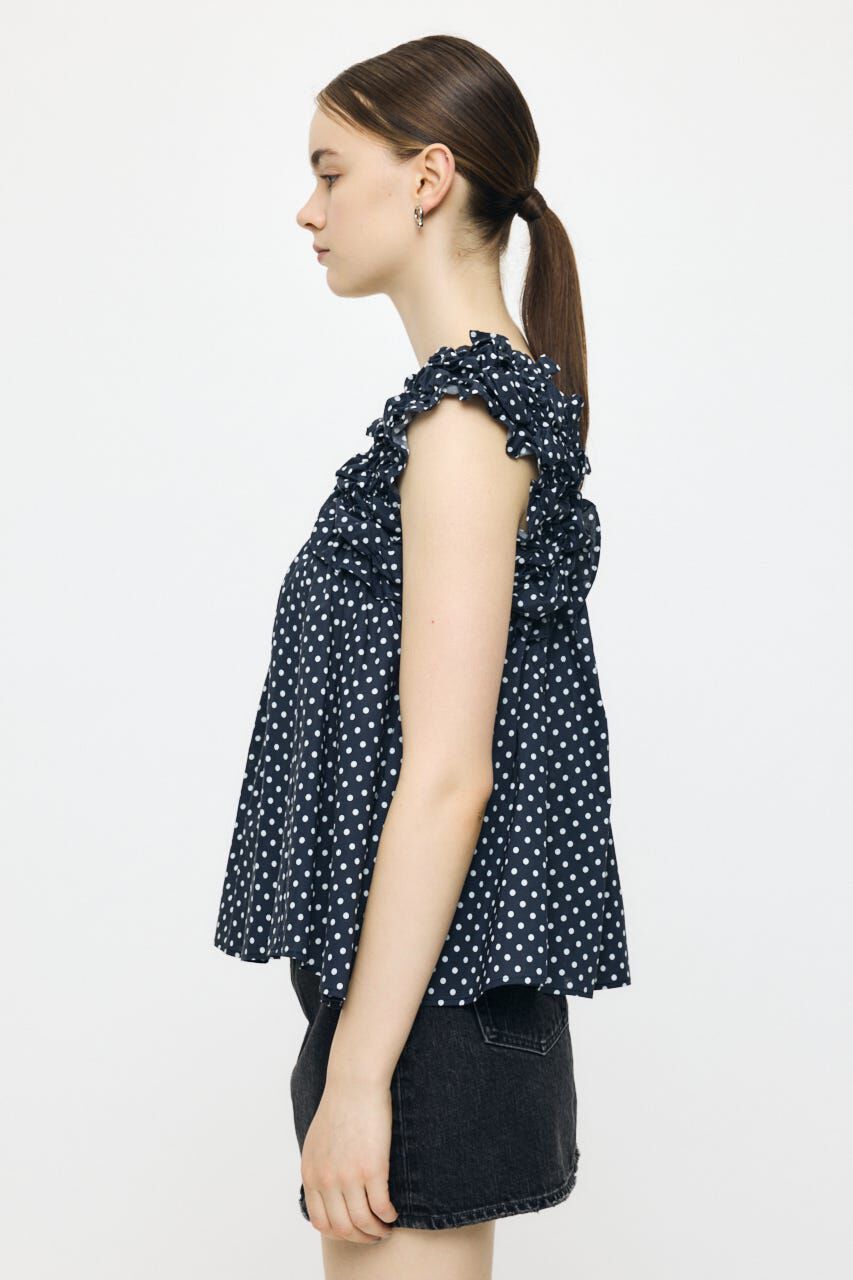 MOUSSY「SHOULDER FRILLS トップス」|シャツ・ブラウス|
