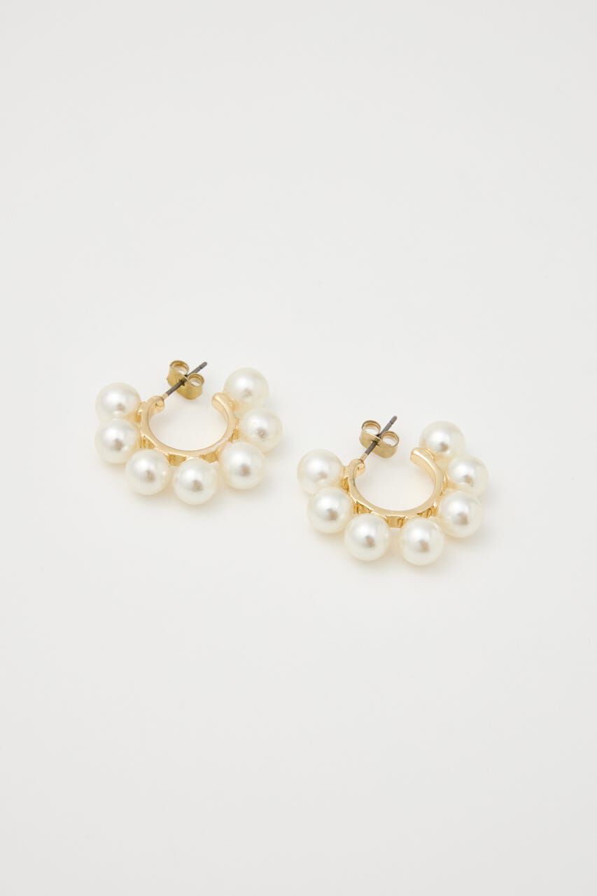 RODEO CROWNS「フェイクパールフープピアス」|ピアス|