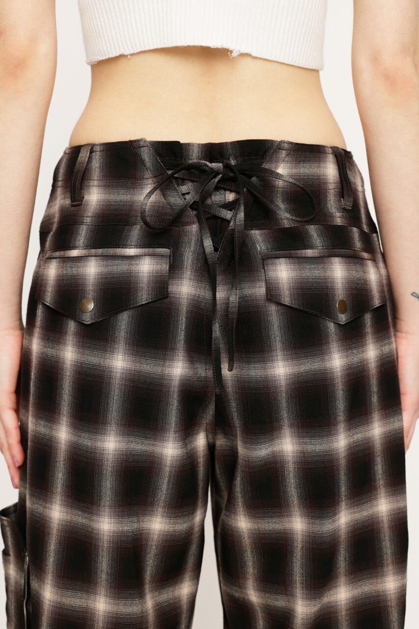 SLY「DAMAGE LACE CHECK MIDDLE パンツ」|その他|
