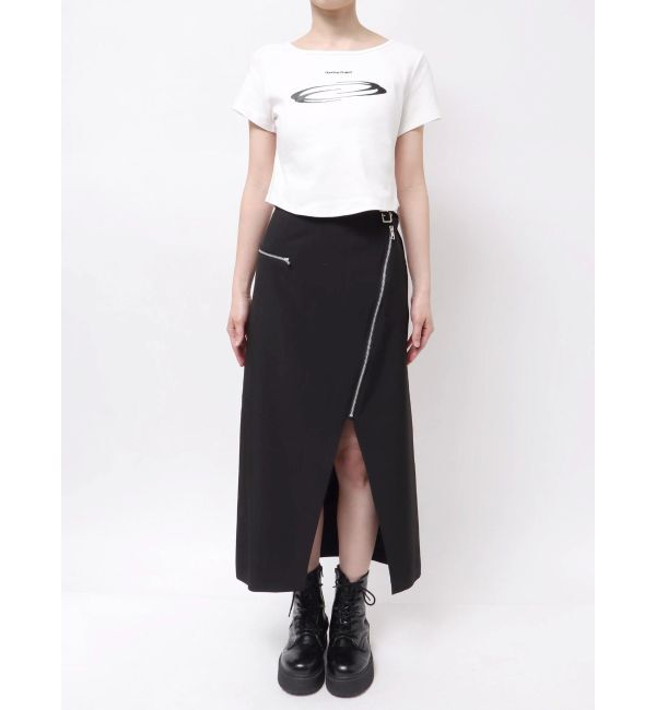 MURUA「【Opening Project】W Squareneck Cropped Symbol T Shirt」|Tシャツ・カットソー|