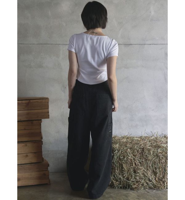 MURUA「【Opening Project】W Squareneck Cropped Symbol T Shirt」|Tシャツ・カットソー|