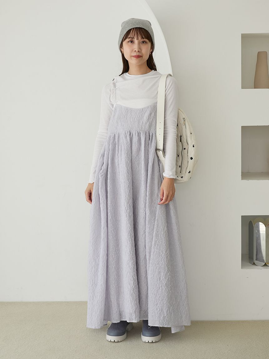 emmi atelier「【セットアイテム】フラワージャガードワンピース」|ワンピース|