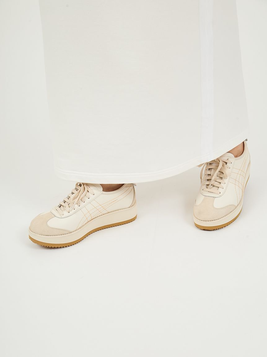 emmi atelier「布帛ドッキング裏毛セットアップ」|ワンピース|
