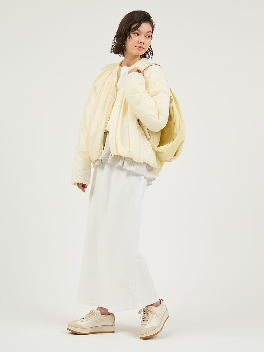 emmi atelier「布帛ドッキング裏毛セットアップ」|ワンピース|
