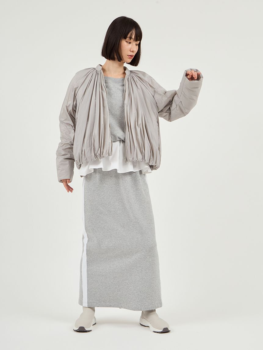 emmi atelier「布帛ドッキング裏毛セットアップ」|ワンピース|