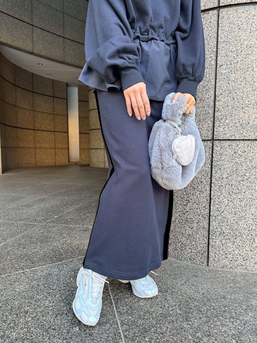 emmi atelier「布帛ドッキング裏毛セットアップ」|ワンピース|