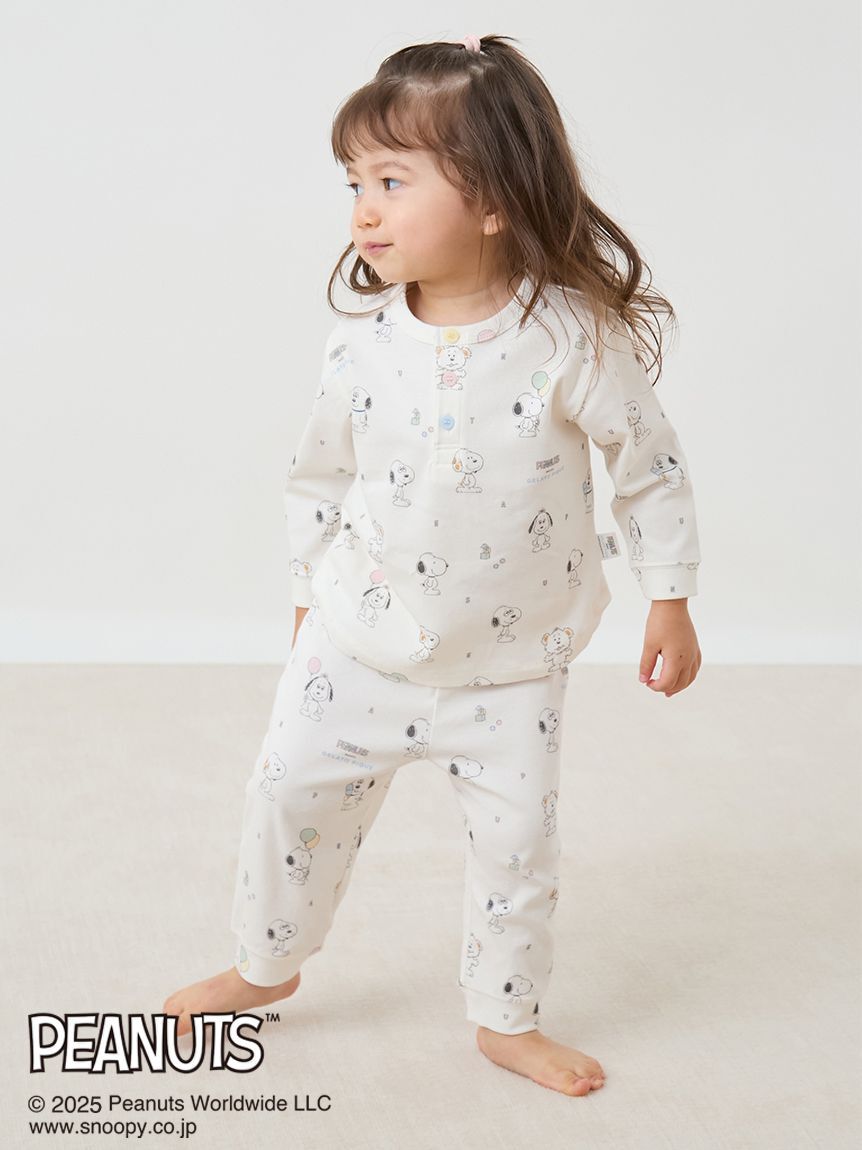 GELATO PIQUE KIDS & BABY「【PEANUTS PUPPIES】【BABY】総柄ロングパンツ」|その他ベビーウェア|